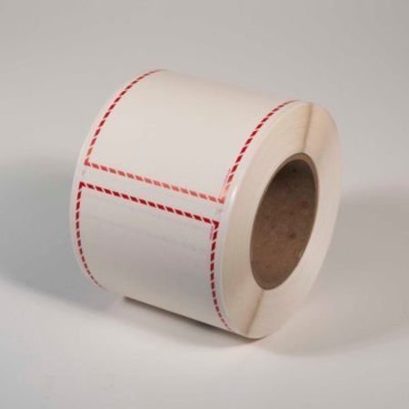 TOP TAPE AND LABEL INCOM¬Æ GHS1205 GHS Blank Thermal Transfer Label, Red Border, 4" x 6", 500 /Roll GHS¬†1205.00